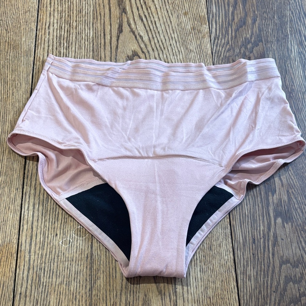 Poise Period Pink High-Waisted Briefs